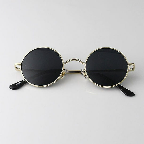 Gafas de polarizadas redondas pequeñas retro para hombres, mujeres, estilo John Lennon XianweiShao | línea