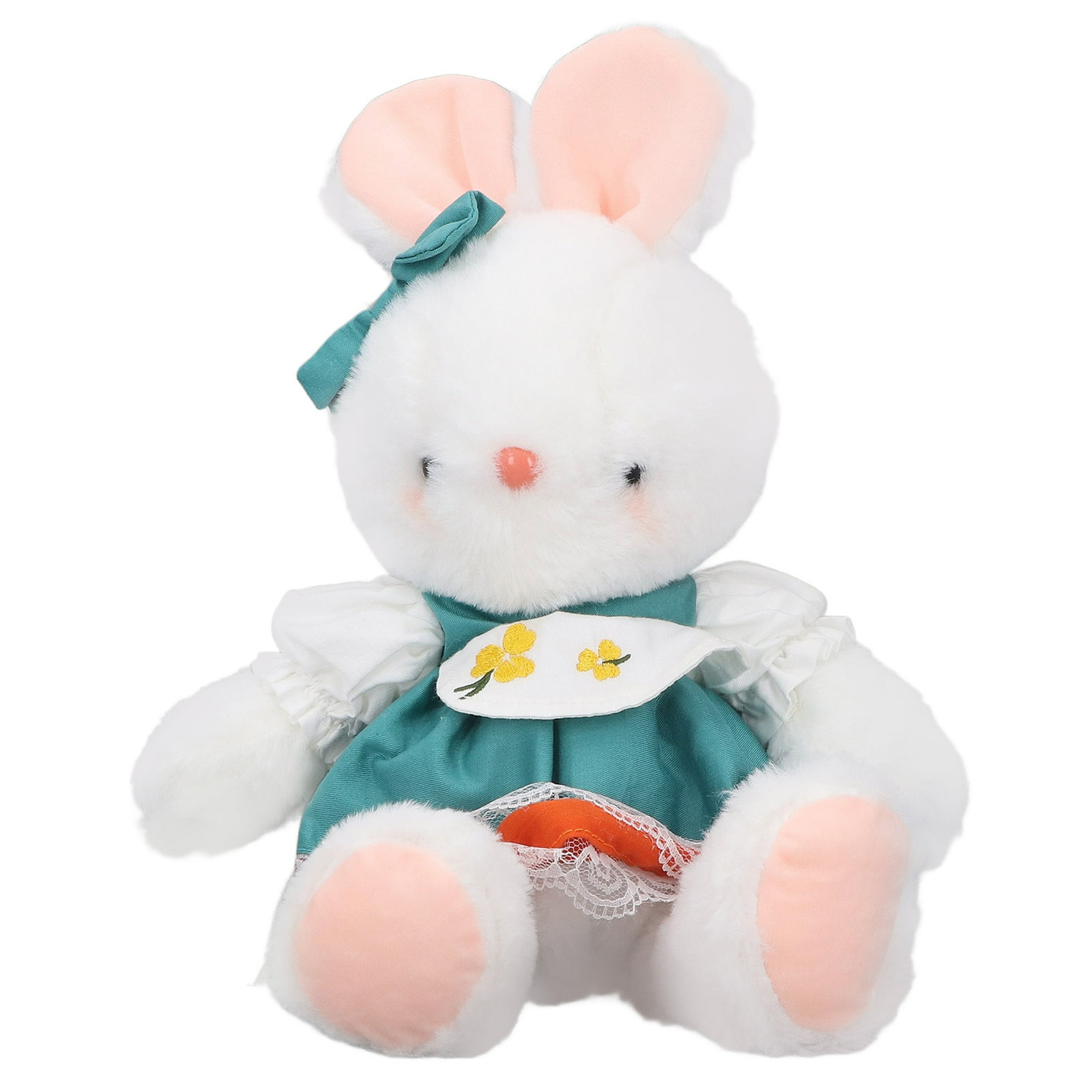 Peluche de conejo blanco, peluche de conejo de 12 pulgadas, conejo de  peluche súper esponjoso con orejas largas, lindo conejito de peluche regalo  para