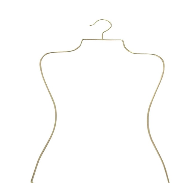 Percha de bikini con forma de cuerpo de alambre, perchas de metal para  lencería y trajes de baño, colgador de bikini para ropa y abrigos (dorado,  48
