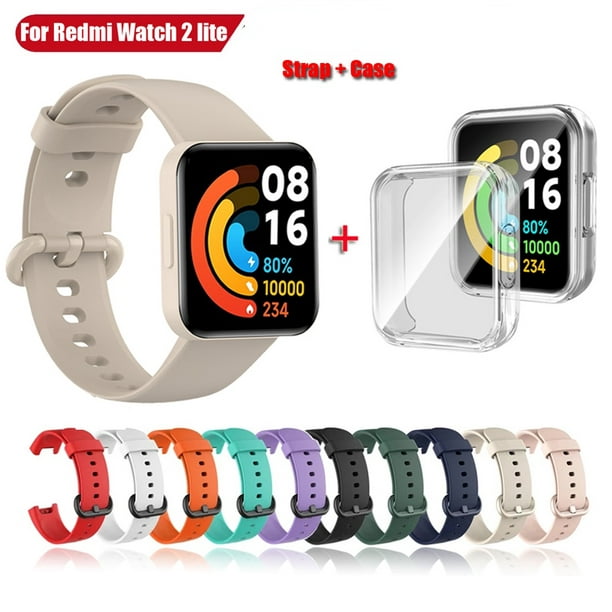 Correa de silicona para Xiaomi Redmi Watch 2 Lite, pulsera de repuesto para  reloj inteligente