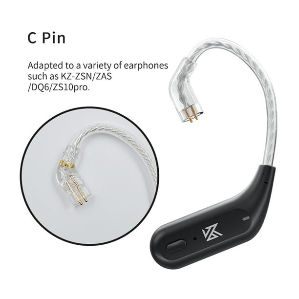 KZ-auriculares inalámbricos AZ09 Pro, cascos con Bluetooth 5,2, Cable  inalámbrico, gancho para la oreja