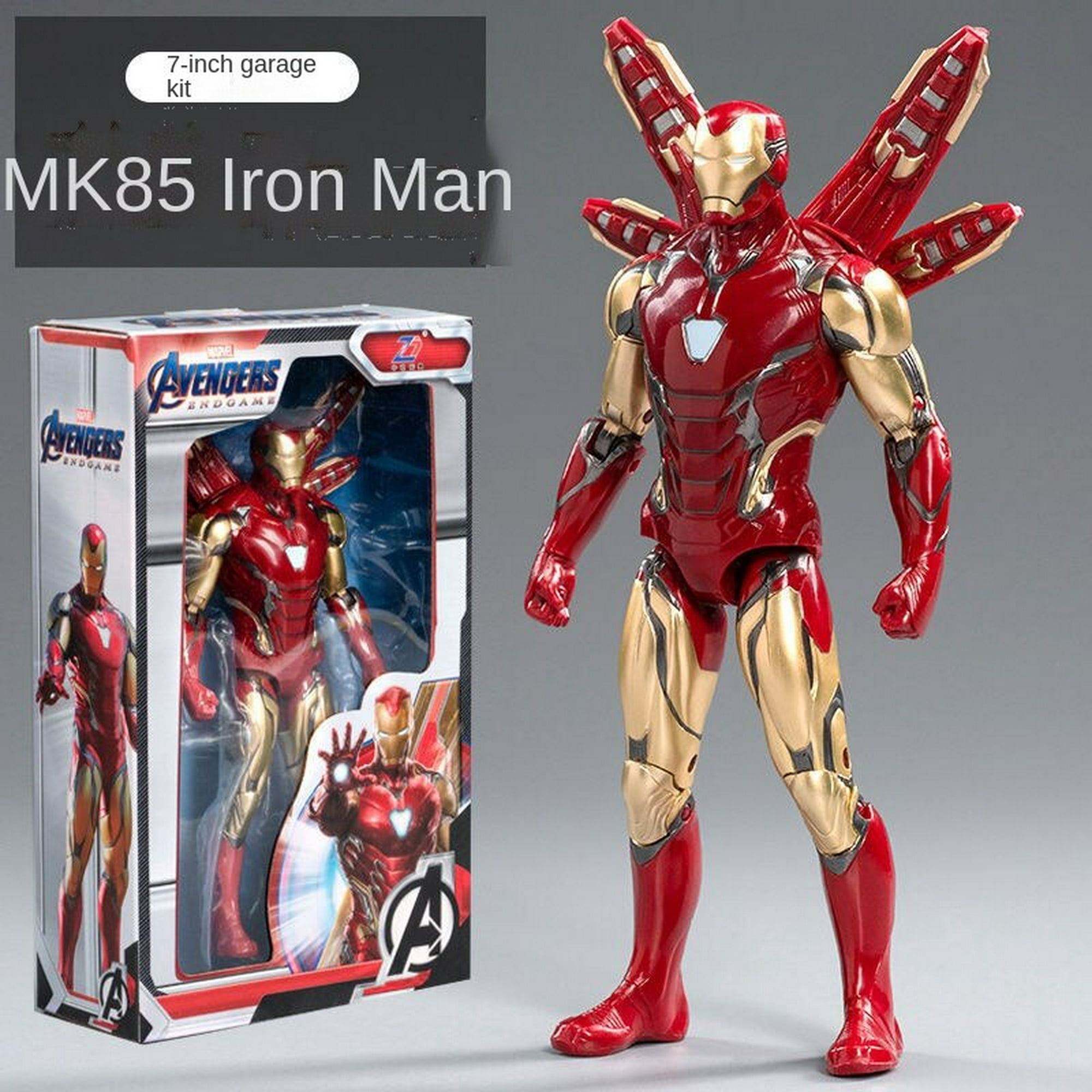 Figuras de acción originales de Marvel para niños, muñecos coleccionables  de Iron Man de 7 , MK1, MK2, MK3, MK4, MK5, MK6, MK7, MK42 Fivean unisex