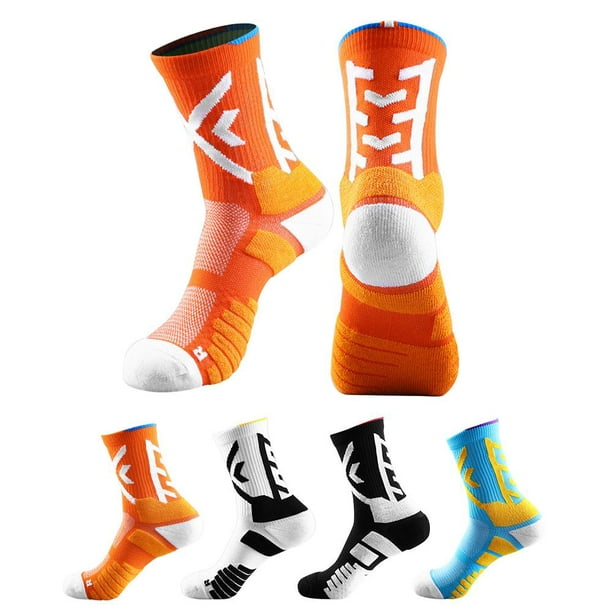Calcetines de fútbol de compresión para hombre, calcetines deportivos de  béisbol, fútbol, ​​tenis (negro)