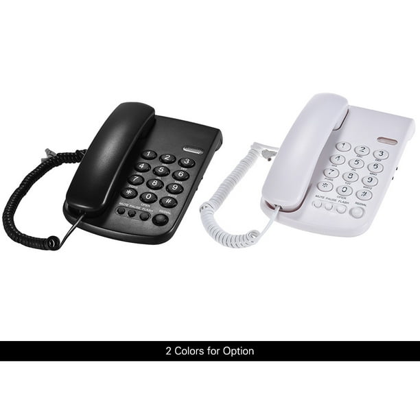 Teléfono con cable Escritorio Teléfono fijo Montaje en pared Soporte fijo  Rellamada / Flash / Pausa Irfora Teléfono