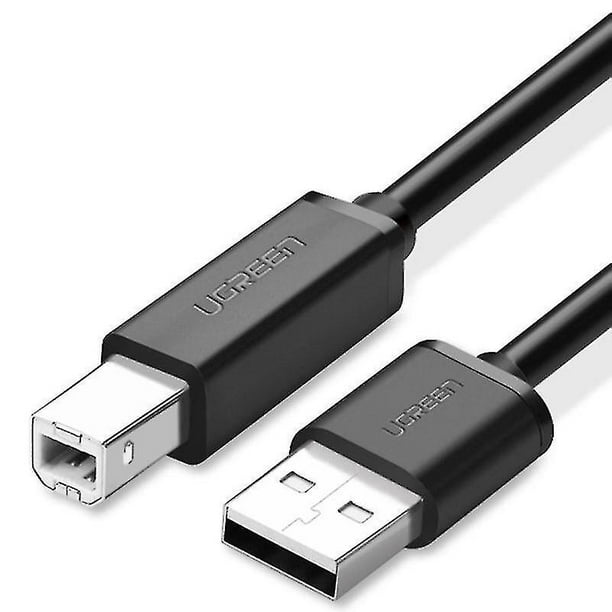Cable de datos para impresora UGREEN USB 2.0 niquelado, para Canon, Epson,  HP, longitud del cable: 1 liwang