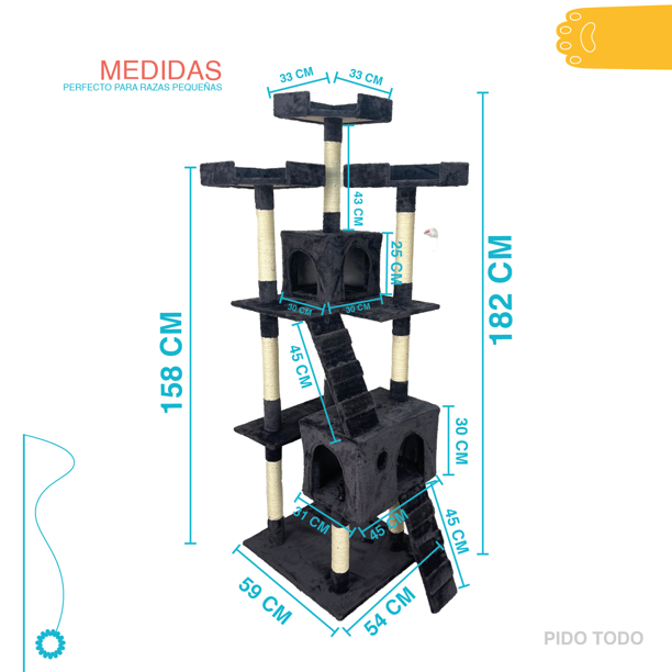 Rascador Para Gatos De 158cm Grande Arbol Para Gatos Torre De