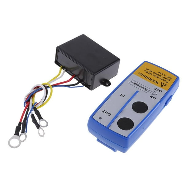 Interruptor de telemando Inalámbrico de Cabrestante Eléctrico de 2x 12V  para Camión ATV SUV Cola Control remoto del cabrestante