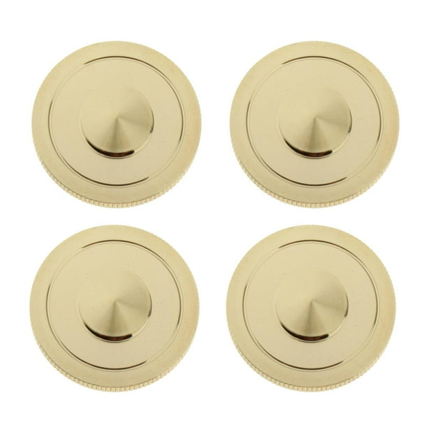 4 piezas de incrustaciones de botones dorados para saxofón Tenor/ Alto/  Soprano Saxofón para accesorios de piezas de saxofón perfke Tapa del  cilindro de la trompa