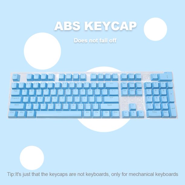 104 Keycaps Key Caps Blanco Español