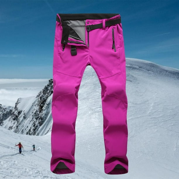 Pantalones de esquí para mujer Pantalones de nieve de esquí Pantalones de  nieve impermeables Slim Fleece lamiento grueso para las mujeres Salvador  pantalones de mujer