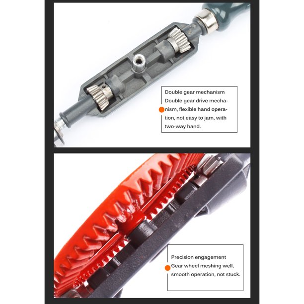 Taladro Manual Potente De 1/4 Pulgadas, Herramienta De Perforación Manual  De Doble Engranaje Para Enseñanza De Taladro De Carpintería Diy Methold  HA014657-00