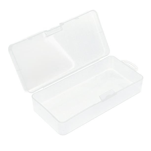 Paquete de 10 cajas pequeñas de almacenamiento con tapas, caja vacía de  plástico transparente (4.5 pulgadas de largo x 3.3 pulgadas de ancho x 1.1