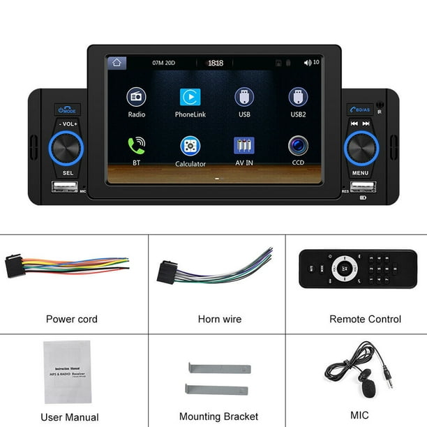 Auto Carplay 7 pulgadas Android Auto pantalla táctil Universal portátil  Auto accesorios Ndcxsfigh Accesorios para autos y motos