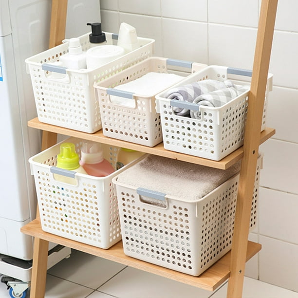 Cesta de baño, cesta para toallas y cosméticos, almacenaje de baño