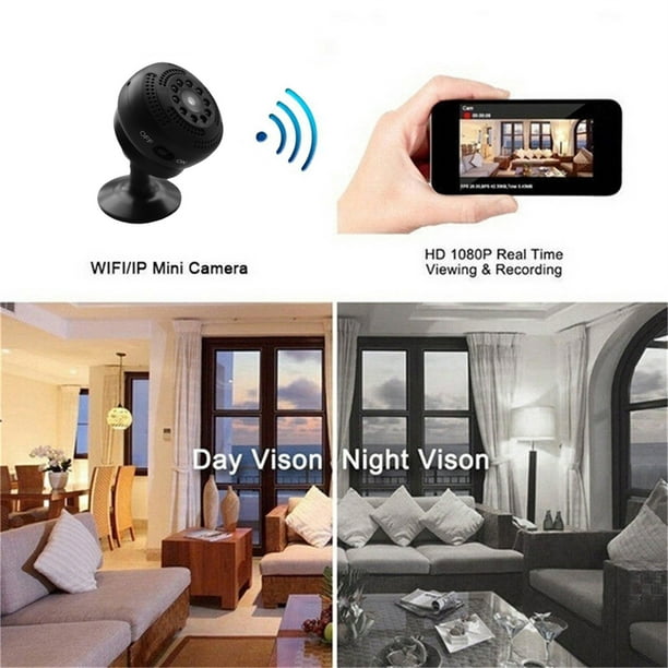 Cámara oculta con cargador USB WiFi, cámara espía de seguridad para  interiores con grabación de video HD de 1080P, vista remota de aplicación,  alarma