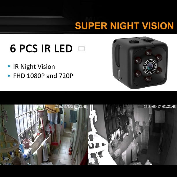 Mini cámara espía HD 1080P cámara oculta, pequeña cámara portátil para  niñera, cámara pequeña con visión nocturna y detección de movimiento,  cámaras