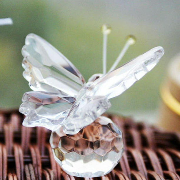 Comprar Adornos de mariposas de cristal, manualidades, pisapapeles de  cristal, decoración para el hogar y la boda