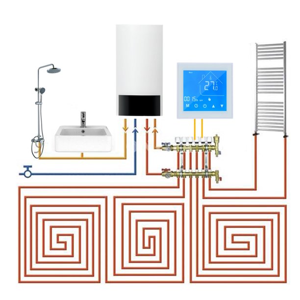 Termostato inteligente WiFi eWelink para controlador de temperatura Digital  de calentamiento de agua