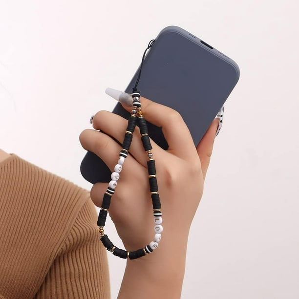 Cordón de cadena de metal para teléfono móvil, moderno y simple colgante  para teléfono celular antipérdida, correa para mujeres y niñas, regalo para