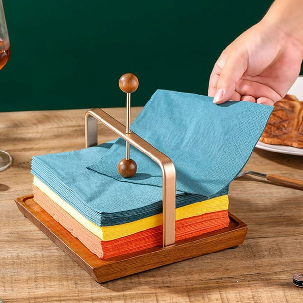 Soporte para toallas de papel, caja de pañuelos de mesa, soporte para  servilletas, organizador de papel
