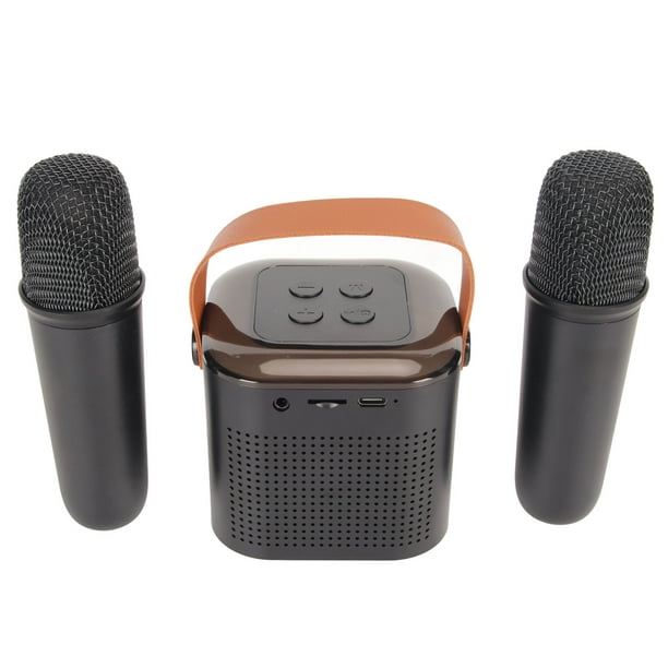Compre Máquina de Karaoke Portátil SD-508 + 2 Micrófonos Inalámbricos  Altavoz Bluetooth Con Luces de Fiesta - Negro en China