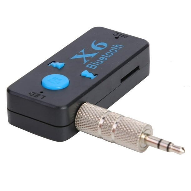X6 Wireless 3.5mm AUX Audio Receiver Compatible con Bluetooth Adaptador 4.2  Soporte Tarjeta TF