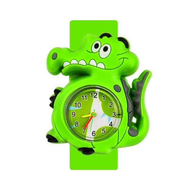 Niños Relojes para niños Dibujos animados Snap on Slap Circle Silicona Niño  Reloj de pulsera de cuarzo Regalo Reloj impermeable para niños Juguete para  niños Gao Jinjia LED