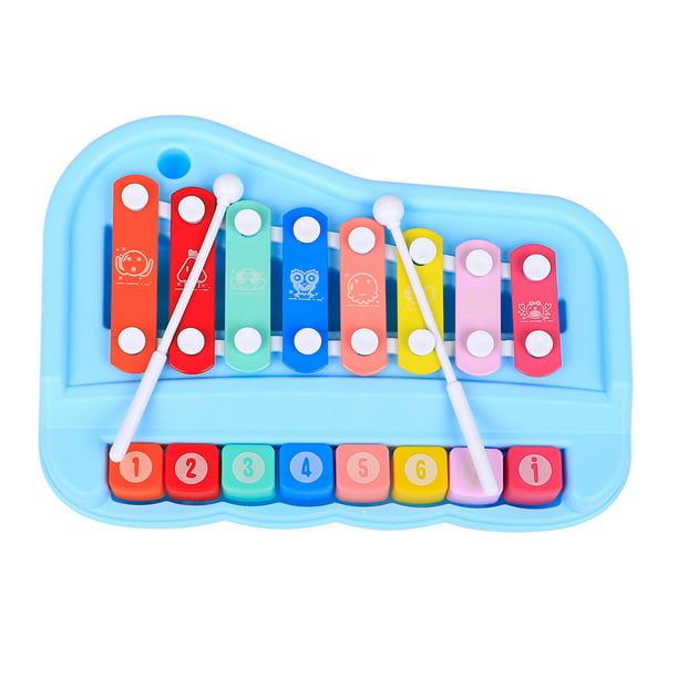 Xilófono piano de juguete 2 en 1 bebés