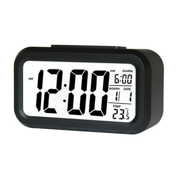 Despertador digital inteligente con botón de repetición de fecha y  temperatura yeacher Despertador