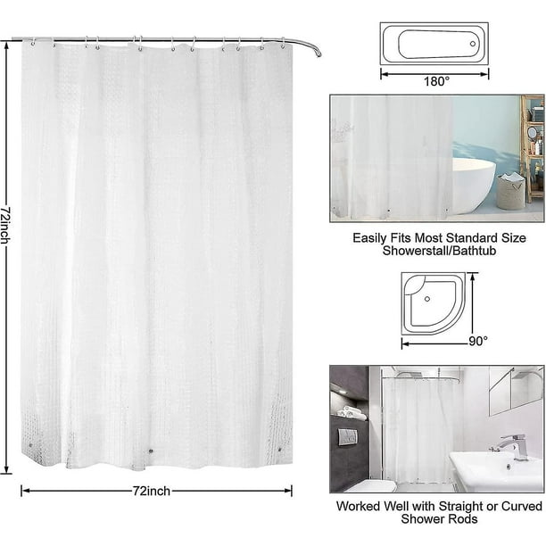 Cortina de ducha 180x180cm Cortinas de ducha Peva Water Cube Cortinas de  baño 3d Cortina de ducha transparente impermeable antimoho respetuosa con  el medio ambiente YONGSHENG 8390614112483