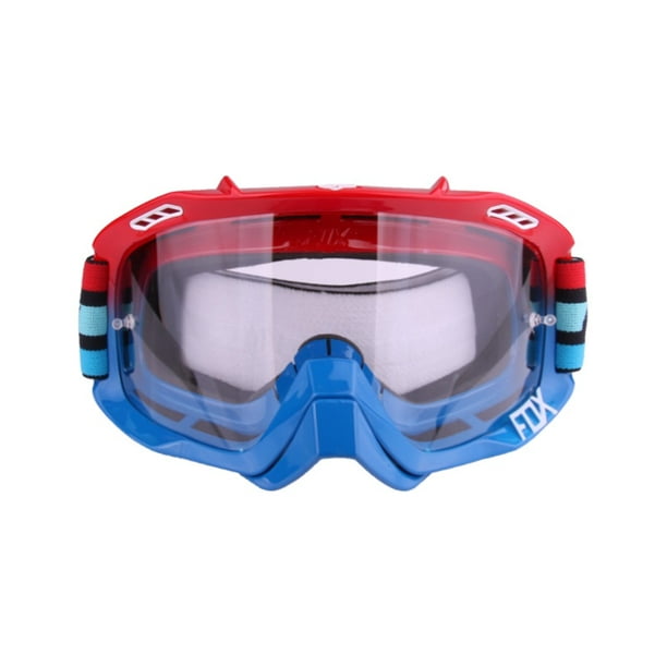  BATFOX - Anteojos para motocross, motocicleta y cuatrimoto,  lentes intercambiables para hombres, mujeres, jóvenes, ajuste sobre gafas,  protector de nariz desmontable (naranja-naranja) : Automotriz