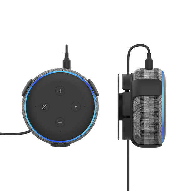 Compatible con Alexa Echo dot 3rd soporte de pared, accesorios con gestión  de cables integrada, no requiere tornillos, accesorios para altavoces, rack  (Alexa Echo dot 3rd, blanco) A333 : : Electrónica