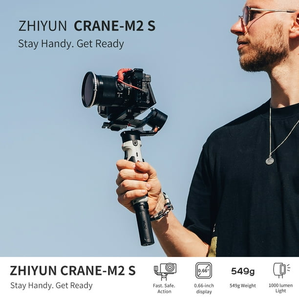 Estabilizador de cardán para cámara de mano Zhiyun Crane M3 de 3 ejes,  estabilizador de cardán para cámara sin espejo, Gopro, cámara de acción,  teléfono inteligente : Precio Guatemala