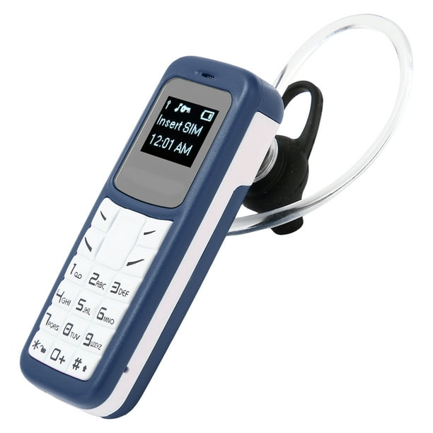 Mini teléfono móvil pequeño teléfono móvil Bluetooth auricular marcador con  gancho para la oreja sop Ticfox