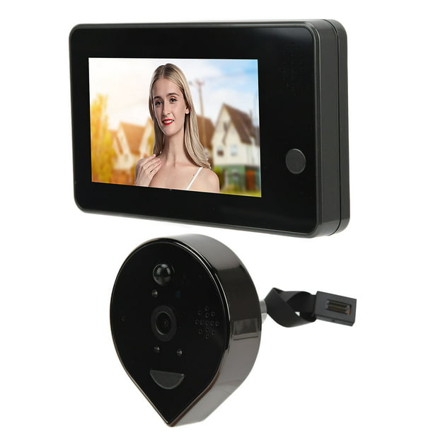 Mirilla Digital HD de 3,5 pulgadas, visor de puerta con foto inteligente,  cámara gran angular, detección de movimiento, timbre de seguridad para el  hogar - AliExpress