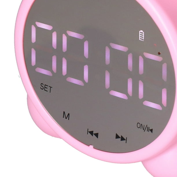 Altavoz Reloj Despertador Radio con Bluetooth Lampara graduable Rosa -  Promart