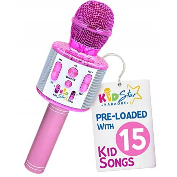 Move2Play, Micrófono para Karaoke Kids Star, Bluetooth + 15 canciones  infantiles precargad Move2Play Move2Play