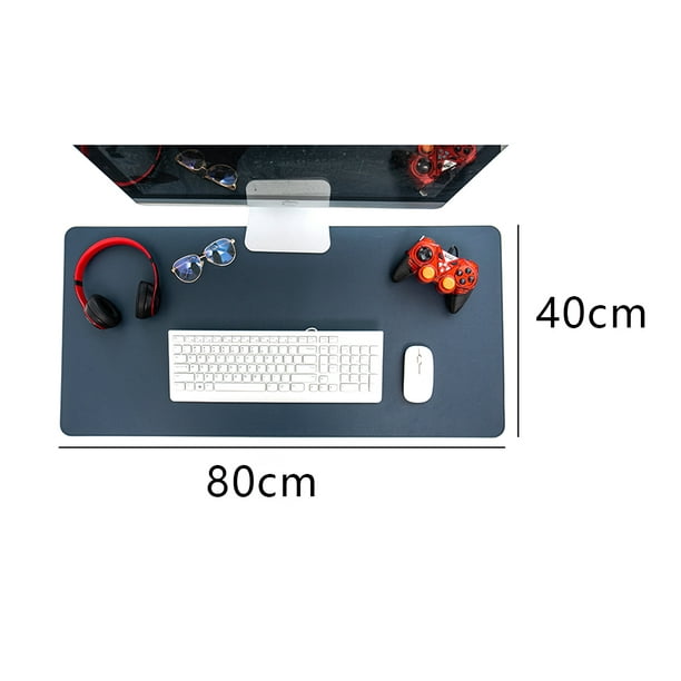 Alfombrilla de ratón grande Extra grande antideslizante para escritorio,  Protector de mesa de cuero PU impermeable, alfombrilla de ratón para  juegos
