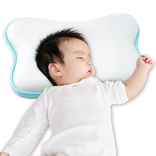 Almohada para bebé de 0 a 1 años, almohada con forma de almohada de espuma  viscoelástica, almohada para recién nacido Levamdar 2034694-2