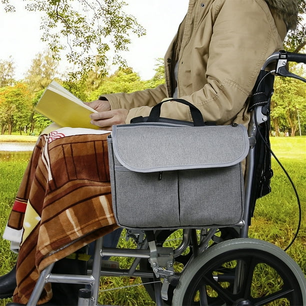 Andador plegable para personas mayores, bolsa de almacenamiento impermeable  para sillas de ruedas, andador para ancianos discapacitados, andador