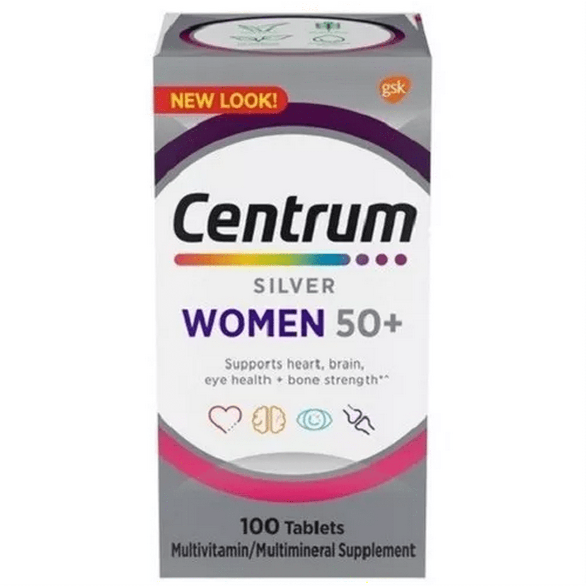 Centrum silver mujer 50+ americano #1 con 100 tabletas