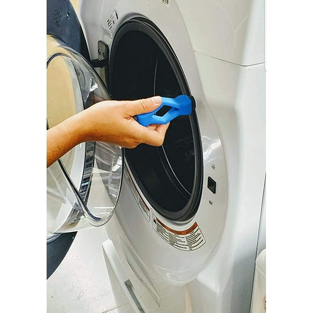 Soporte de la puerta de la lavadora de carga frontal, magnético, flexible  de la lavadora y el soporte de la puerta de la secadora Mantenga la puerta  de la lavadora secadora abierta