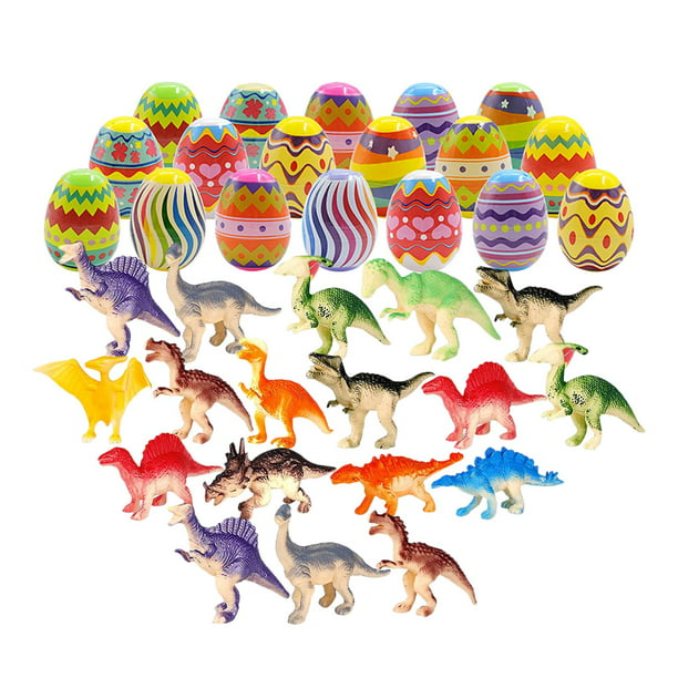 32x huevos de Pascua precargados con juguetes de recuerdo de fiesta de dinosaurio  huevos de Pascua rellenos para en regalos de Gloria Huevos de Pascua  precargados