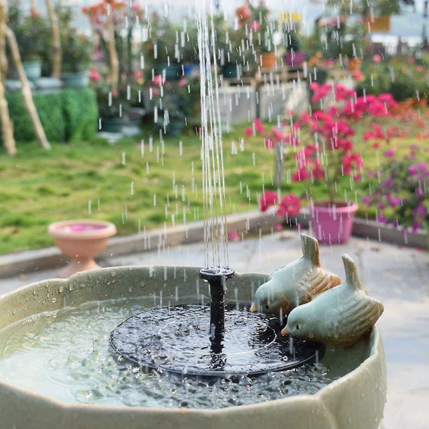 Fuente solar con bomba de agua de panel para baño de pájaros Kit de panel  solar