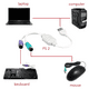 Adaptador de Cable USB PS2 para teclado y ratón con interfaz PS/2, controlador USB integrado y puerto PS2 compatible con conmutador KVM Adepaton 2035516-1 - imagen 3 de 8