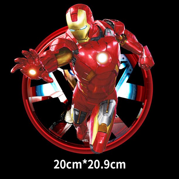 Marvel Spiderman Iron Man Cartoons Thermal Stickers for Clothes