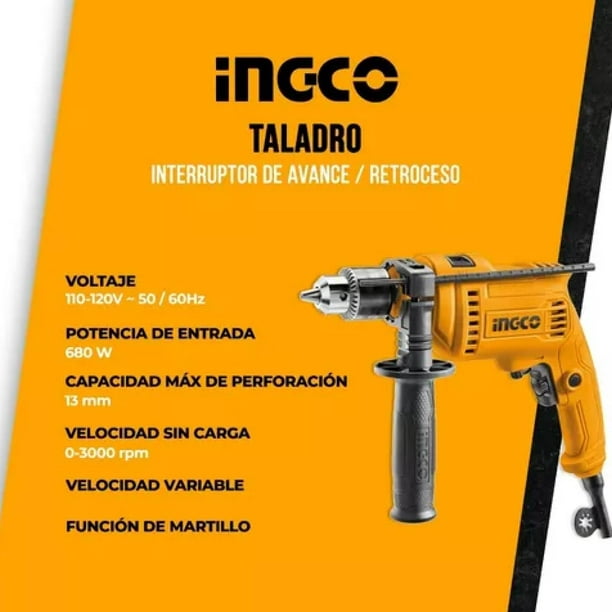 TALADRO DE IMPACTO 680W INGCO