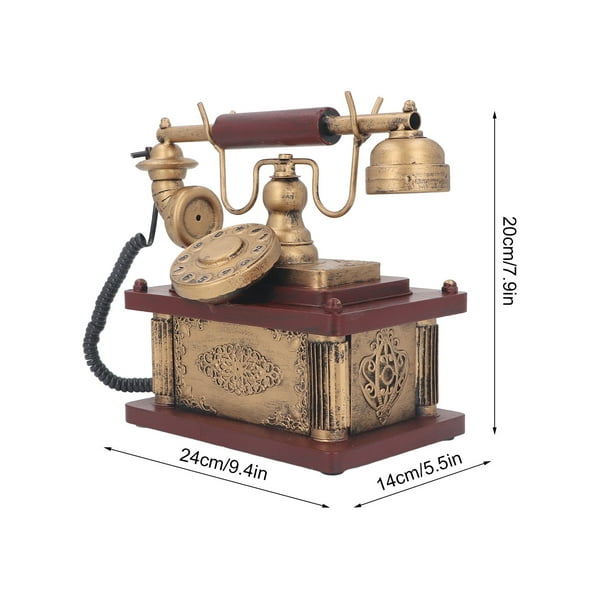 Teléfono giratorio retro Teléfono vintage Teléfono retro  Teléfono giratorio Vintage Teléfono fijo Vintage Teléfono Hogar Oficina  Teléfono para el Hogar y Decoración (F) : Productos de Oficina