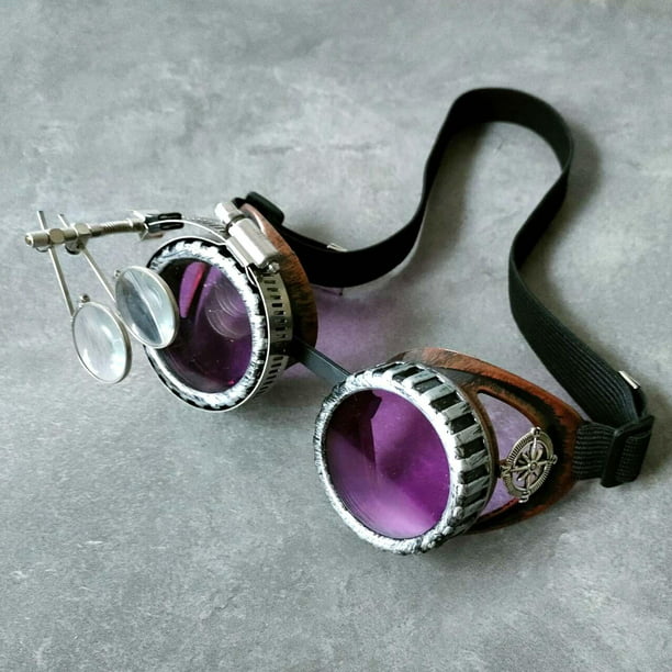Gafas Steampunk Vintage 1 Púrpura bronce
