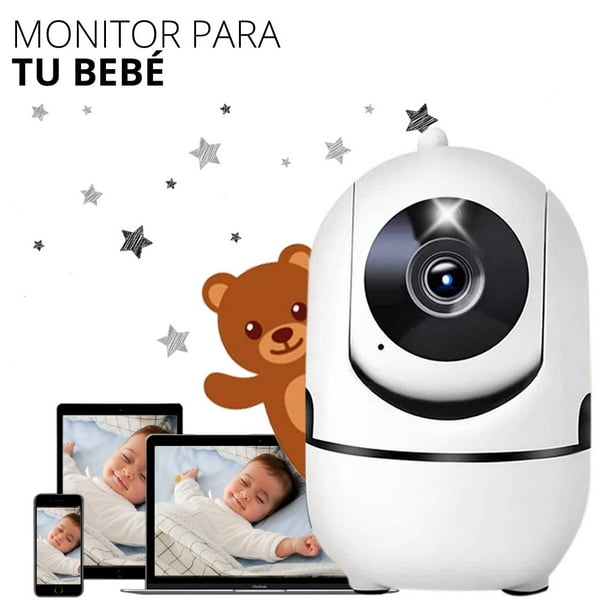 Monitor de bebé, cámara de seguridad de vigilancia Exterieur inalámbrica  WiFi cámara 120 ° gran angular 720 p mini sistema de vigilancia para bebés